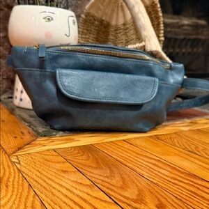 Stylish Blue Belt Bag